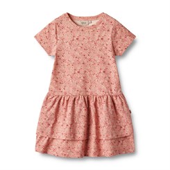 Wheat dress SS JOhanna - Rosette flowers